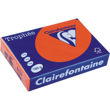 Kopierpapier Trophee A4 160g/qm VE=250 Blatt orange Kopierpapier Trophee A4 160g/qm VE=250 Blatt orange - Bild-Darstellung des Produktes 1