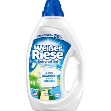 Weißer Riese  Universal Gel Vollwaschmittel, 22 WL 990 ml - Flasche - Bild-Darstellung des Produktes 1