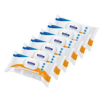 Bode Mikrobac® Virucidal Tissues Desinfektionstücher 1 Karton = 6 Flowpacks à 80 Tücher - Bild-Darstellung des Produktes 1