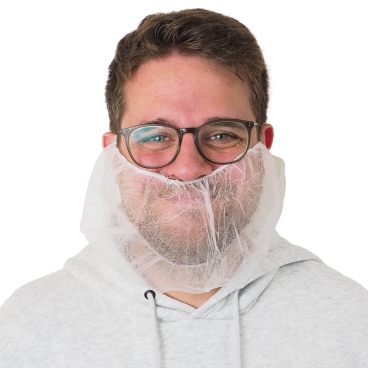 ARNOMED COVER Bartschutz, PP, weiß 1 Packung = 100 Stück - Bild-Darstellung des Produktes 1