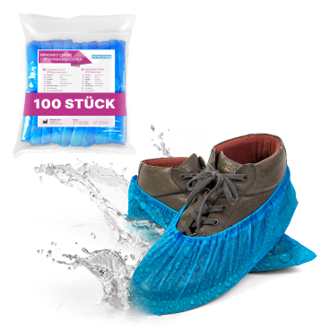 ARNOMED COVER Überziehschuhe, 5g, CPE, blau 1 Karton = 20 Packungen à 100 Stück - Bild-Darstellung des Produktes 1