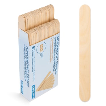 ARNOMED Holzspatel, unsteril, natur 1 Packung = 100 Stück - Bild-Darstellung des Produktes 1