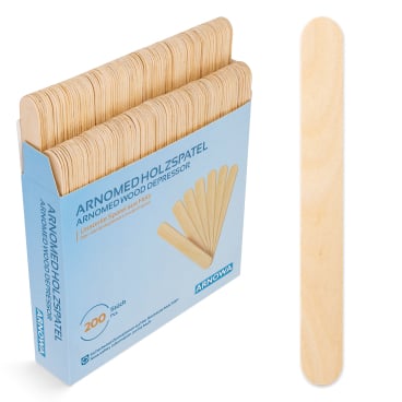 ARNOMED Holzspatel, unsteril, natur 1 Packung = 200 Stück - Bild-Darstellung des Produktes 1