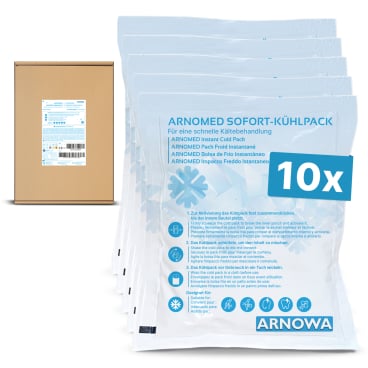 ARNOMED Sofortkältekompresse, Größe L 1 Packung = 10 Stück - Bild-Darstellung des Produktes 1
