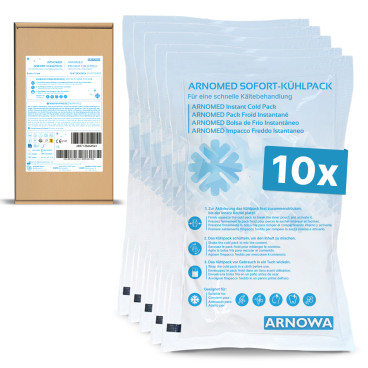 ARNOMED Sofortkältekompresse, Größe S 1 Packung = 10 Stück - Bild-Darstellung des Produktes 1
