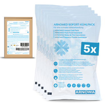 ARNOMED Sofortkältekompresse, Größe S 1 Packung = 5 Stück - Bild-Darstellung des Produktes 1