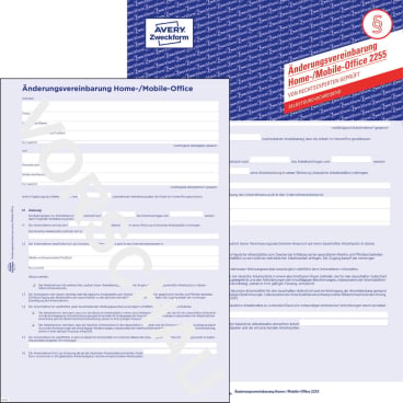 Änderungsvereinbarung A4 Home-/Mobile-Office SD 5 Stück Änderungsvereinbarung A4 Home-/Mobile-Office SD 5 Stück - Bild-Darstellung des Produktes 1