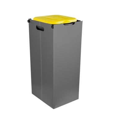 BigDean Müllsackhalter SichtFix 2.0 Gelb mit Sichtschutz - 80L Müllsackständer - Bild-Darstellung des Produktes 1