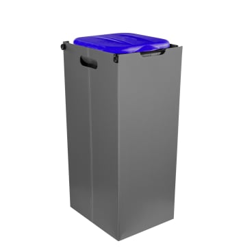 BigDean Müllsackhalter SichtFix 2.0 Blau mit Sichtschutz - 80L Müllsackständer - Bild-Darstellung des Produktes 1