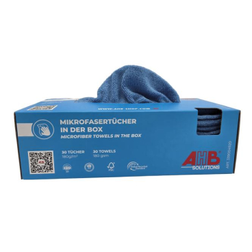 Microfasertuch in der Box, 30 x 30 cm, blau Verpackungseinheit: 1 VPE - Bild-Darstellung des Produktes 1