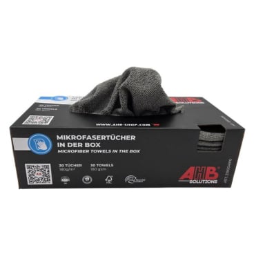 Microfasertuch in der Box, 30 x 30 cm, grau Verpackungseinheit: 1 VPE - Bild-Darstellung des Produktes 1