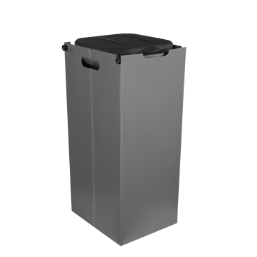 BigDean Müllsackhalter SichtFix 2.0 Schwarz mit Sichtschutz - 80L Müllsackständer - Bild-Darstellung des Produktes 1