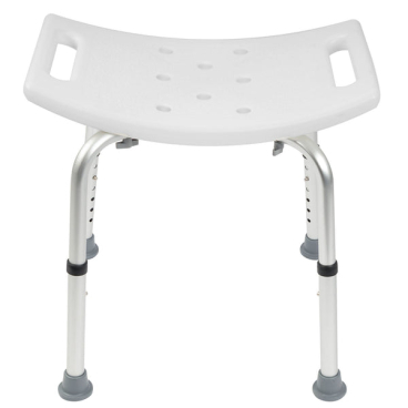 Floordirekt Duschhocker Noah Plus - Höhenverstellbar mit großer Sitzfläche - Weiß Noah Plus - Bild-Darstellung des Produktes 1