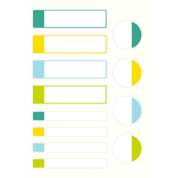 Wasserfeste Aufkleber 24 Stück 2 Bogen Motiv bunt Wasserfeste Aufkleber 24 Stück 2 Bogen Motiv bunt - Bild-Darstellung des Produktes 1