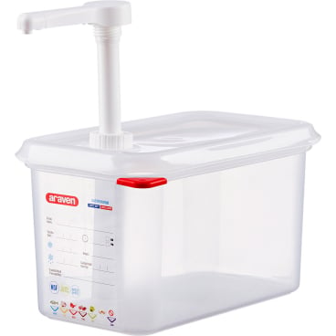 Araven Saucenspender/Pumpspender, GN 1/4, Inhalt 4,3 Liter 1x Saucenspender - Bild-Darstellung des Produktes 1