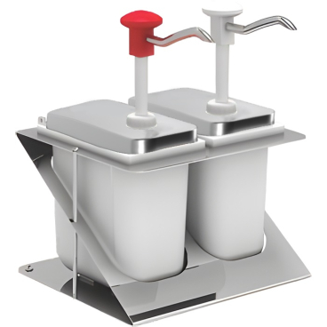 Doppel-Saucenspender inkl. Edelstahlgestell, 2x2 Liter 1x Saucenspender - Bild-Darstellung des Produktes 1