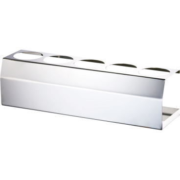 Ständer für fünf Saucen-/Gewürzflaschen, Edelstahl, 435 x 110 x 120 mm (BxTxH) 1x Saucenständer - Bild-Darstellung des Produktes 1