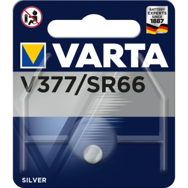 VARTA Knopfzellenbatterie Electronics V377 (SR66) Silber VARTA Knopfzellenbatterie Electronics V377 (SR66) Silber - Bild-Darstellung des Produktes 1