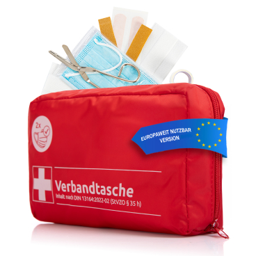 BigDean Verbandskasten Verbandstasche - rot nach DIN 13164:2022 Verbandstasche - Bild-Darstellung des Produktes 1