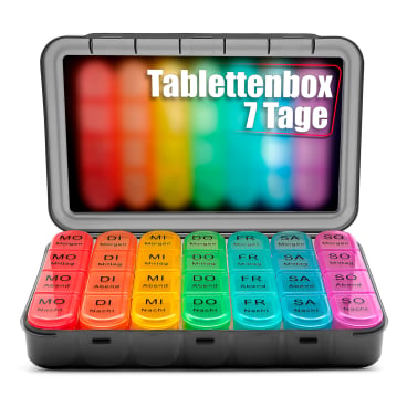 BigDean Tablettenbox 7 Tage luftdicht & lebensmittelecht Pillendose - Bild-Darstellung des Produktes 1