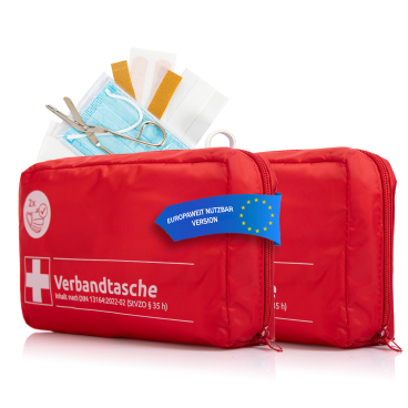 BigDean 2x Verbandskasten Verbandstasche - rot nach DIN 13164:2022 Verbandstasche - Bild-Darstellung des Produktes 1