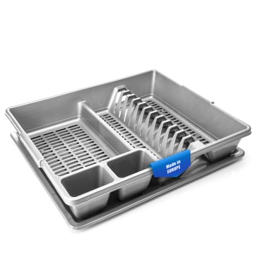 BigDean Abtropfgestell Geschirr Abtropfgitter Schale grau 48x39x9,5cm (LxBxH) Abtropfgestell - Bild-Darstellung des Produktes 1