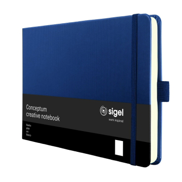 Notizbuch Conceptum ca. A5quer 132 Seiten Hardcover blanko 100g dunkelblau Notizbuch Conceptum ca. A5quer 132 Seiten Hardcover blanko 100g dunkelblau - Bild-Darstellung des Produktes 1