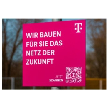 Telekom Baustellen Werbe- & Infoschild Telekom Baustellen Werbe- & Infoschild - Bild-Darstellung des Produktes 1