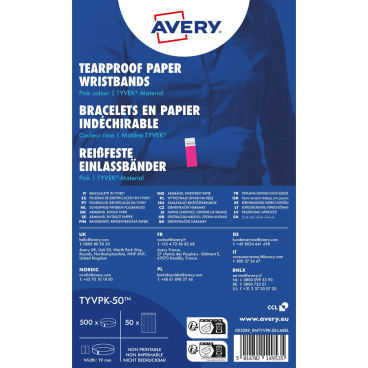 Avery Zweckform Einlassband neon pink 500 Stück Avery Zweckform Einlassband neon pink 500 Stück - Bild-Darstellung des Produktes 1