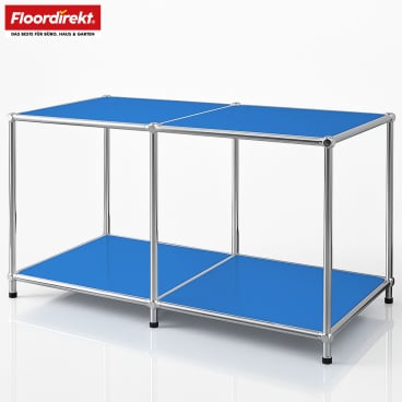 Floordirekt Metallregal Concept Epure MK-016 - 2 Ablagen Offenes Sideboard - Blau 78 x 40 x 46 cm Blau - Bild-Darstellung des Produktes 1