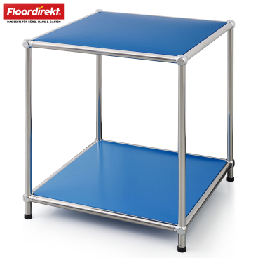 Floordirekt Metallregal Concept Epure MK 012 - 2 Ablagen Offenes Standregal - Blau 40 x 40 x 46 cm Blau - Bild-Darstellung des Produktes 1