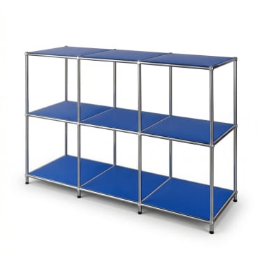 Floordirekt Metallregal Concept Epure MK 018 - 3 Ablagen Sideboard und Lowboard - Blau 116 x 40 x 82 cm Blau - Bild-Darstellung des Produktes 1
