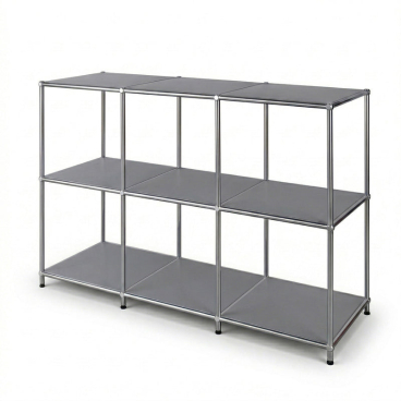 Floordirekt Metallregal Concept Epure MK 018 - 3 Ablagen Sideboard und Lowboard - Grau 116 x 40 x 82 cm Grau - Bild-Darstellung des Produktes 1