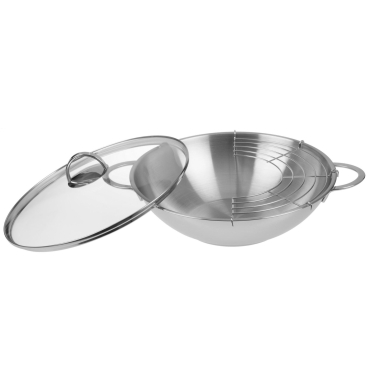 Wok 32 cm mit Deckel 32 cm – unbeschichtet - Bild-Darstellung des Produktes 1