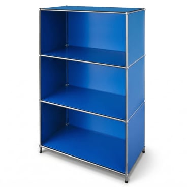 Floordirekt Metallregal Concept Epure MK-101 - mit 4 Ablagen und Seitenwänden - Blau 75 x 40 x 120 cm Blau - Bild-Darstellung des Produktes 1