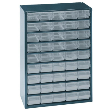 Raaco Schubladenmagazin mit 45 Laden Typ 150-00 blau Raaco Schubladenmagazin mit 45 Laden Typ 150-00 blau - Bild-Darstellung des Produktes 1