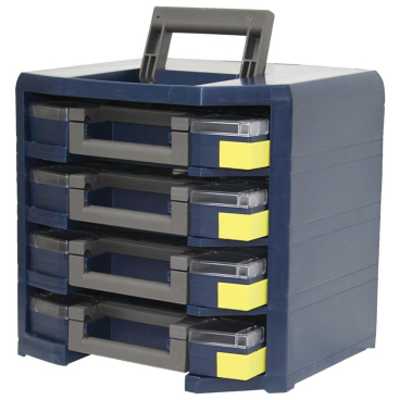 Raaco HandyBoxxser 4 x 5 x 5 bestückt blau Raaco HandyBoxxser 4 x 5 x 5 bestückt blau - Bild-Darstellung des Produktes 1