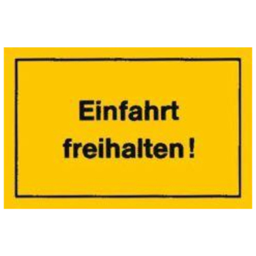 EDE Verbotsschilder Einfahrt Freihalten EDE Verbotsschilder Einfahrt Freihalten - Bild-Darstellung des Produktes 1