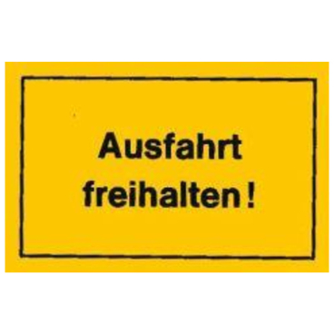 EDE Verbotsschilder Ausfahrt freihalten EDE Verbotsschilder Ausfahrt freihalten - Bild-Darstellung des Produktes 1