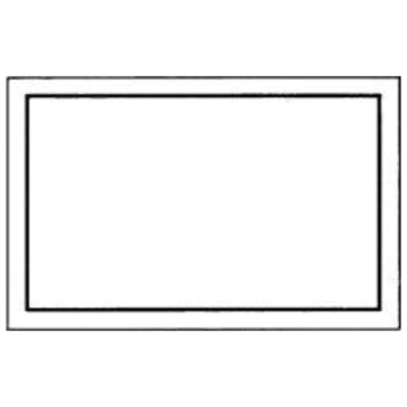 EDE Leerschild weiss-schwarz EDE Leerschild weiss-schwarz - Bild-Darstellung des Produktes 1