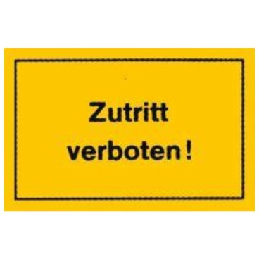 EDE Verbotsschilder Zutritt verboten EDE Verbotsschilder Zutritt verboten - Bild-Darstellung des Produktes 1