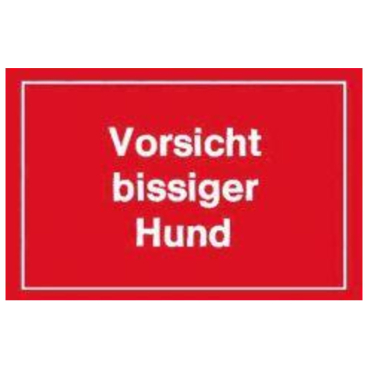 EDE Warnschilder Vorsicht bissiger Hund EDE Warnschilder Vorsicht bissiger Hund - Bild-Darstellung des Produktes 1