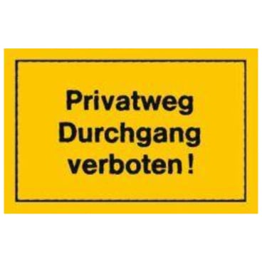 EDE Verbotsschilder Privatweg Durchgang verbo EDE Verbotsschilder Privatweg Durchgang verbo - Bild-Darstellung des Produktes 1