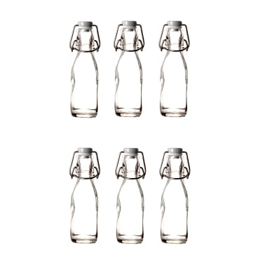 BigDean 6x Glasflaschen mit Bügelverschluss 200ml Bügelflasche - Bild-Darstellung des Produktes 1