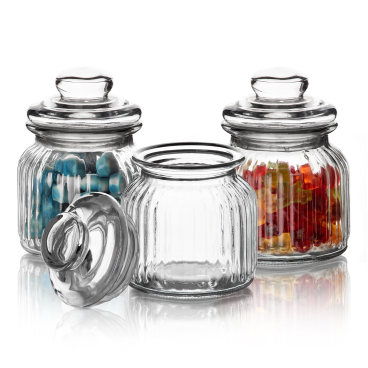 BigDean 6er Set Vorratsgläser mit Deckel 700ml - Bonbongläser Vorratsglas - Bild-Darstellung des Produktes 1