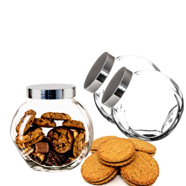 BigDean 2er Set 2 Liter Bonbonglas mit Schraubdeckel Bonbonglas - Bild-Darstellung des Produktes 1