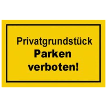 EDE Verbotsschilder Privatgrundstück parken EDE Verbotsschilder Privatgrundstück parken - Bild-Darstellung des Produktes 1