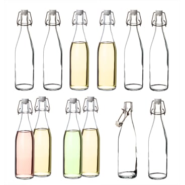 BigDean 12x Glasflaschen mit Bügelverschluss 500 ml Bügelflasche - Bild-Darstellung des Produktes 1