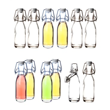 BigDean 12x Glasflaschen mit Bügelverschluss 200ml Bügelflasche - Bild-Darstellung des Produktes 1