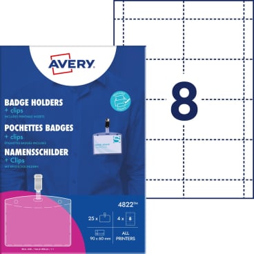 Avery Zweckform Kartenhalter 60x90mm 25 Stück Avery Zweckform Kartenhalter 60x90mm 25 Stück - Bild-Darstellung des Produktes 1